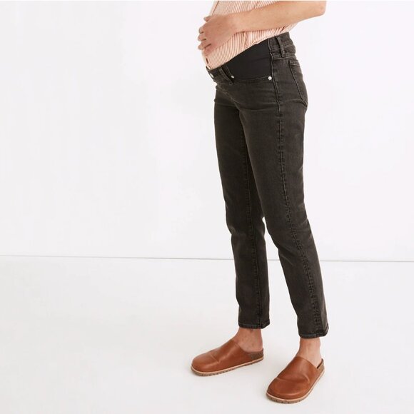 Madewell Denim - Madewell Maternity Side-Panel Perfect Vintage Jeans in Lunar Wash